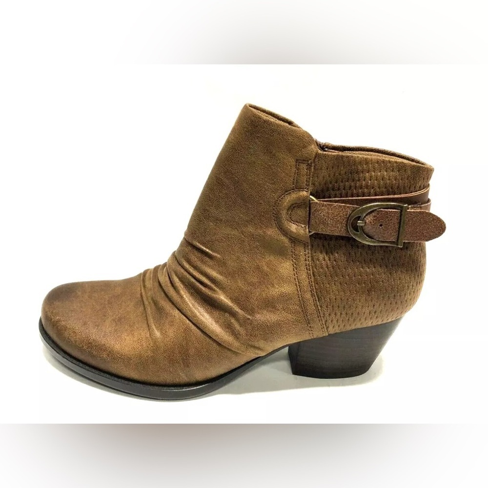 Naturalizer Women’s Reagan Brown Leather Ankle Boots, Size 8.5 M